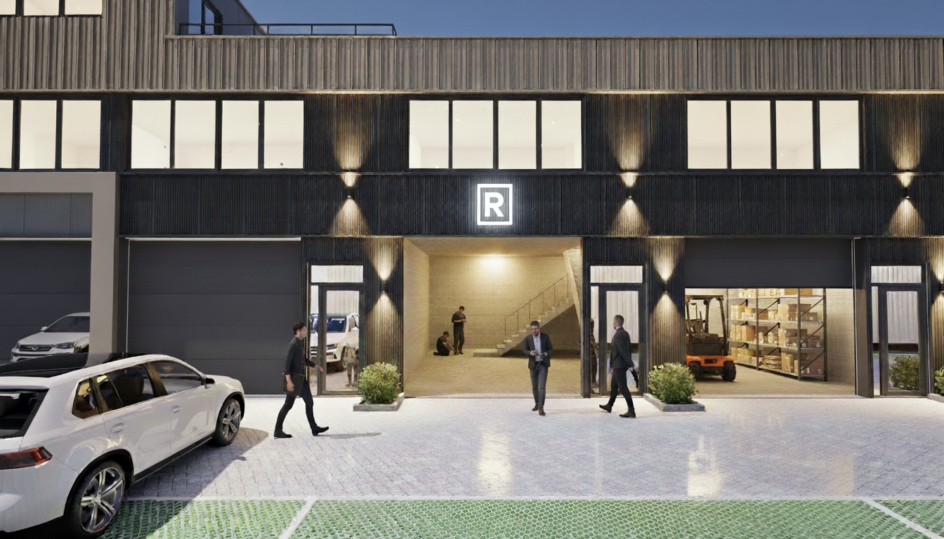 De Hofman bedrijfsunits - vooraanzicht entree